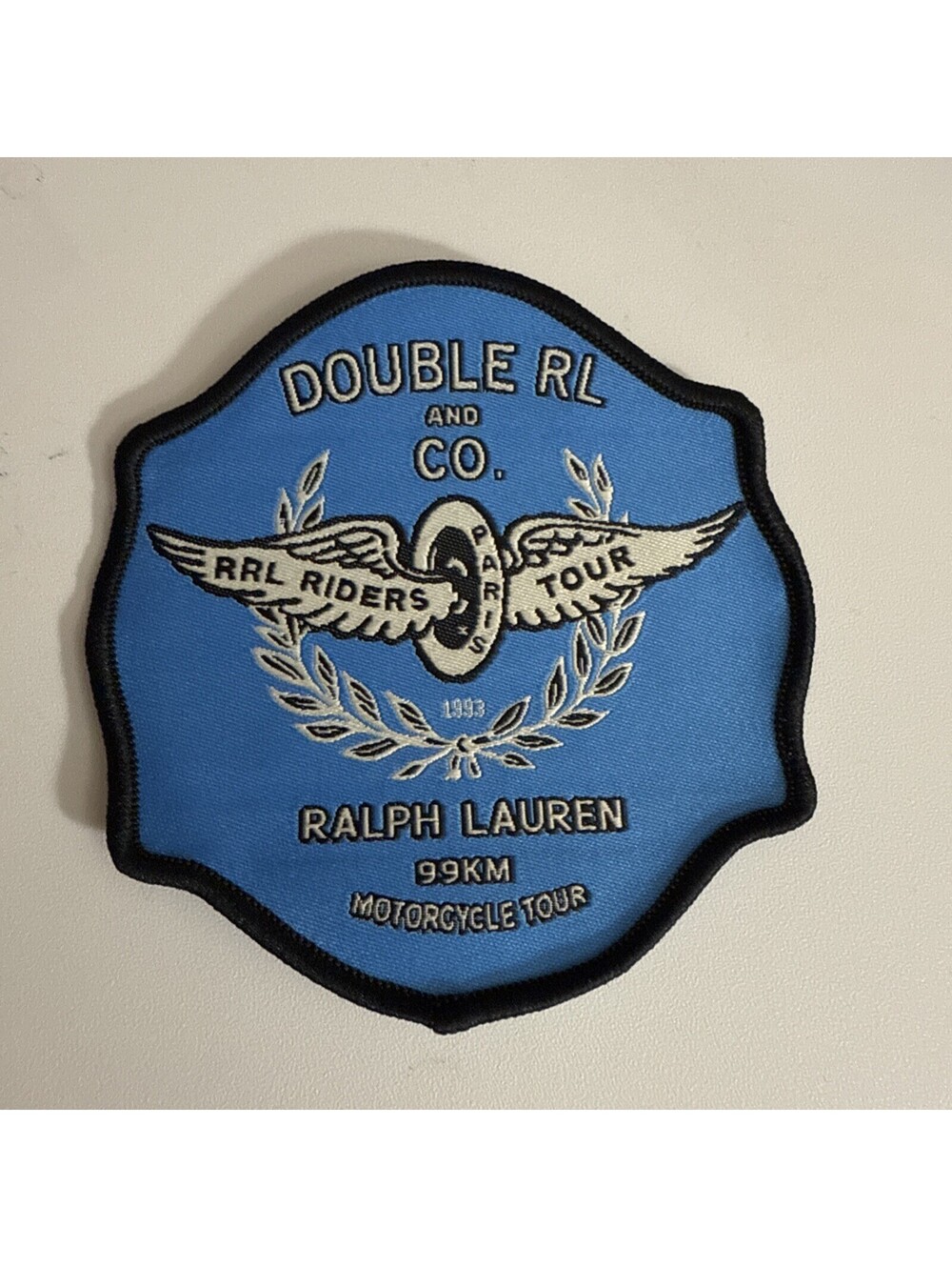 LARGE POLO RALPH LAUREN PATCHES DOUBLE RL RIDERS TOUR 99 KM PATCH 3.75 INCH